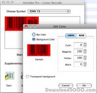 Linear Barcode Generator Software (Mac & PC) screenshot